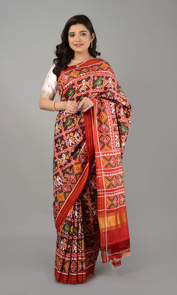 Double Ikat Patola Saree Nari kunj