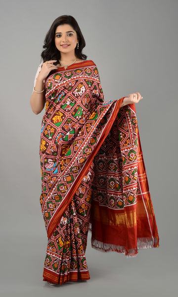 Double Ikat Patola Saree 11 Motifs