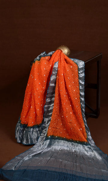 Kota Doriya Banarasi Weave Bandhani Saree