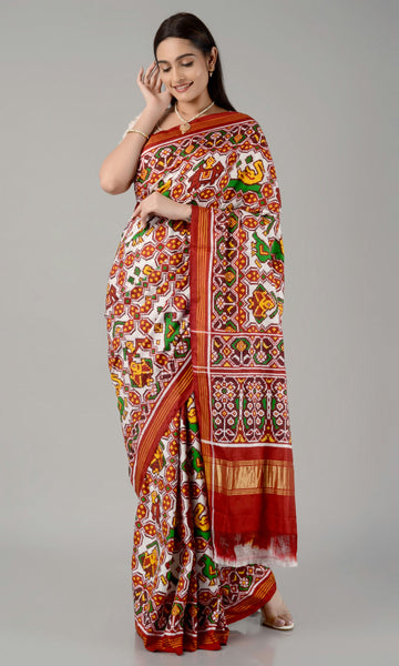 Double Ikat Patola Saree Nari Kunj