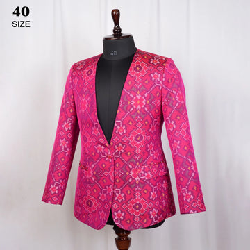Women Blazer Single Ikat Patola