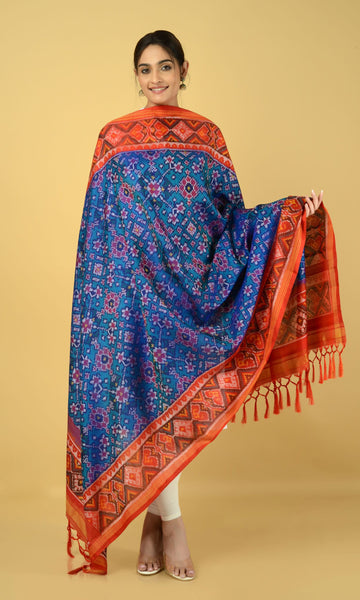 Single Ikat Patola Dupatta Nau Ratan