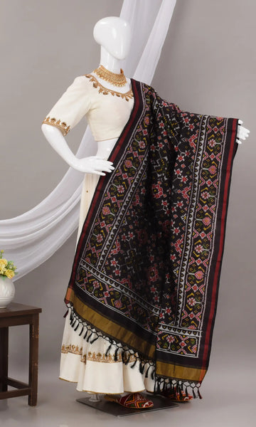 Single Ikat Patola Dupatta