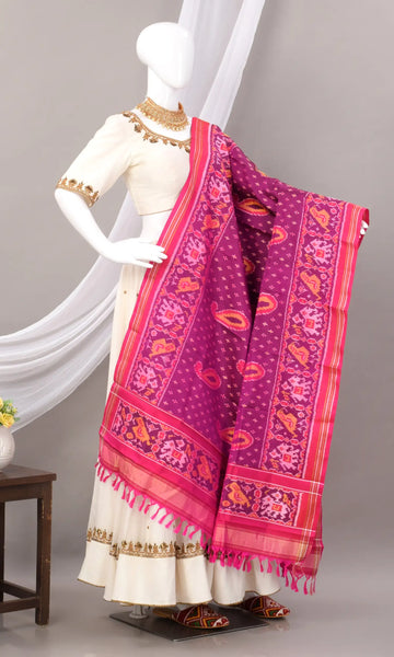 Single Ikat Patola Dupatta