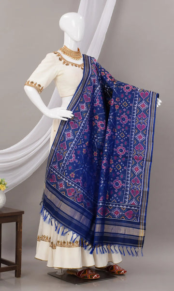 Single Ikat Patola Dupatta