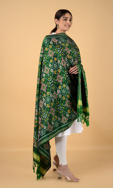Single Ikat Patola Dupatta Nau Ratan