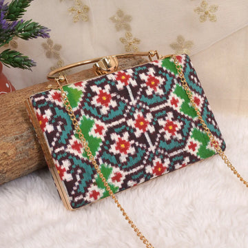 Double Ikat Patola Clutch