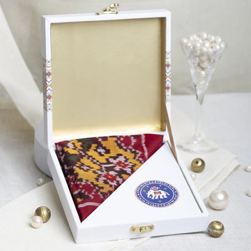 Single Ikat Pocket Square