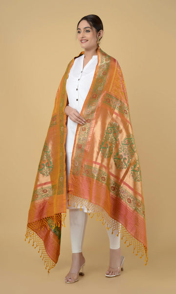 Banarasi Single Ikat Patola Dupatta Chanda