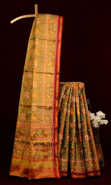 Tissue Single Ikat Patola Saree
