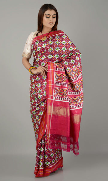 Double Ikat Patola Saree Chanda