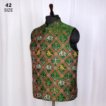Modi Jacket Single Ikat Patola