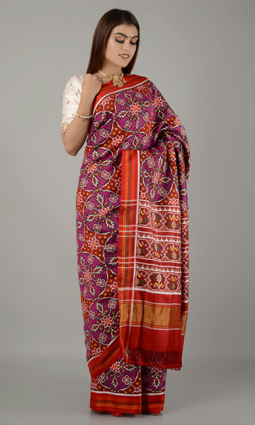 Double Ikat Patola Saree Chhabdi