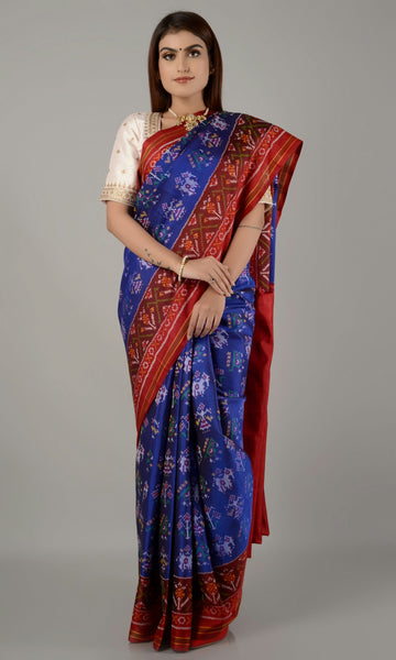 Single Ikat Patola Saree Nari Kunj