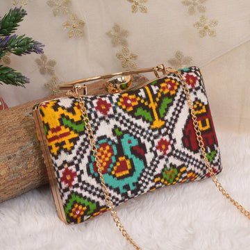 Double Ikat Patola Clutch