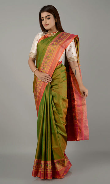 Rajkoti Patola Saree Gala Border