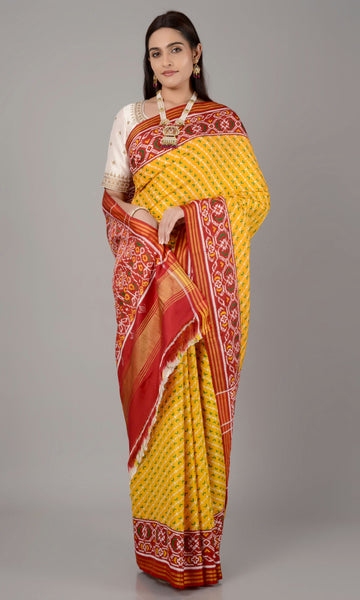Double Ikat Patola Saree Laheriya