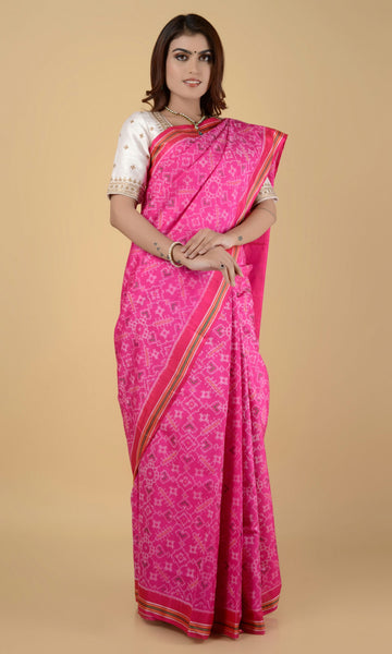 Single Ikat Patola Saree Manekchowk