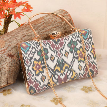 Single Ikat Patola Clutch