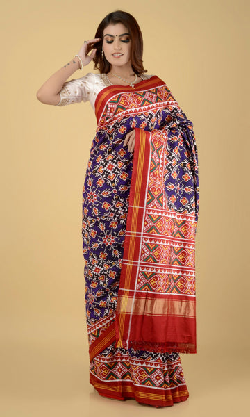 Double Ikat Patola Saree Chhabdi
