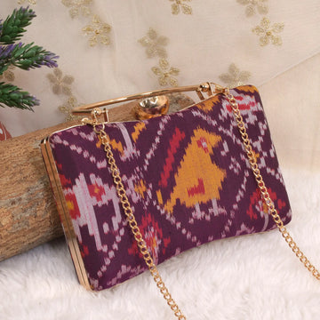 Single Ikat Patola Clutch