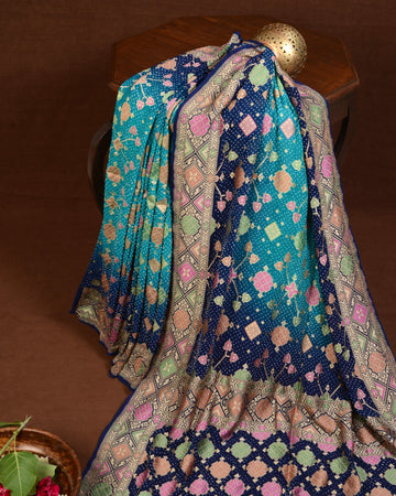 Banarasi Patola Weave Bandhani Saree Navdip Tundiya