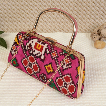 Double Ikat Patola Clutch