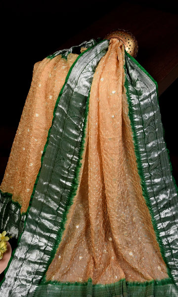 Kota Doriya Banarasi Weave Bandhani Saree