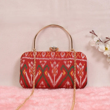 Twill Weave Patola Clutch