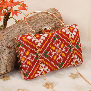Double Ikat Patola Clutch