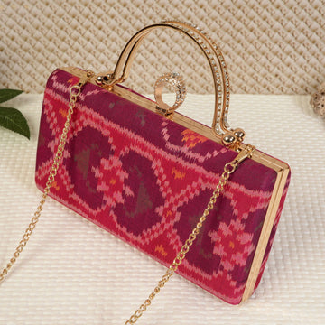 Single Ikat Patola Clutch