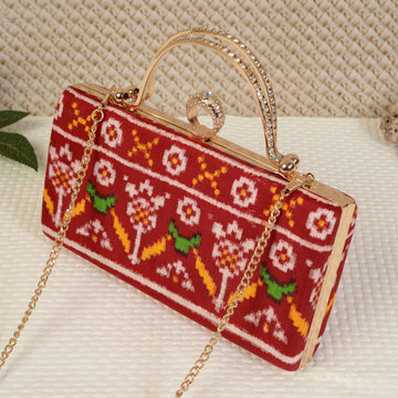 Double Ikat Patola Clutch