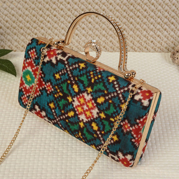 Double Ikat Patola Clutch