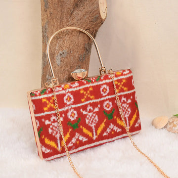 Double Ikat Patola ClutchDouble Ikat Patola Clutch