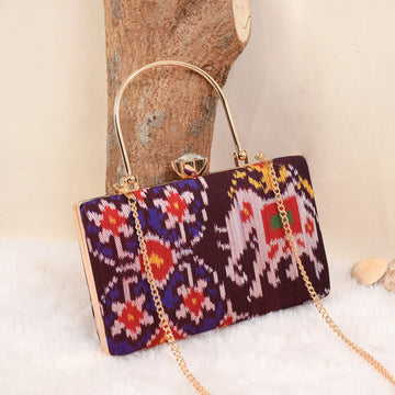 Twill Weave Patola Clutch