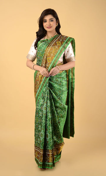 Rajkoti Patola Saree Manekchowk Flower