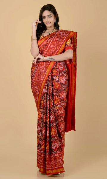 Single Ikat Patola Saree Nari Kunj