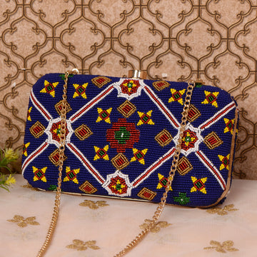 Patola Beaded Clutch