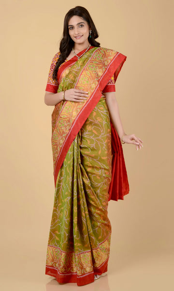 Rajkoti Patola Saree Jaal
