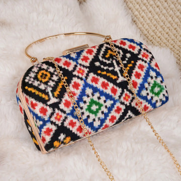 Double Ikat Patola Clutch