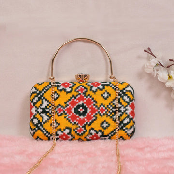 Double Ikat Patola Clutch
