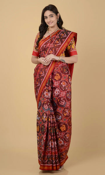 Single Ikat Patola Saree Motifs