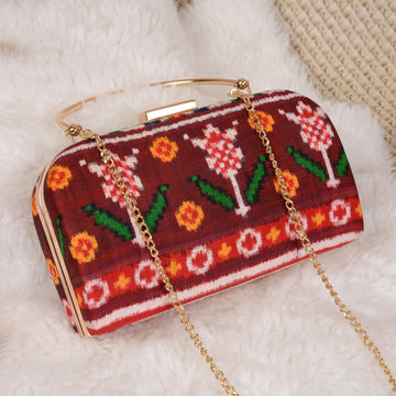 Double Ikat Patola Clutch