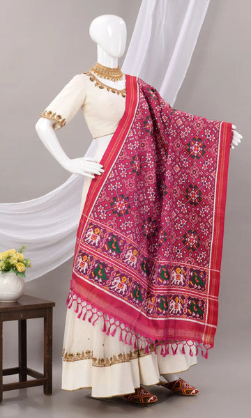 Double Ikat Patola Dupatta