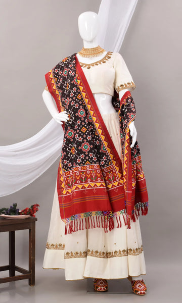 Double Ikat Patola Dupatta