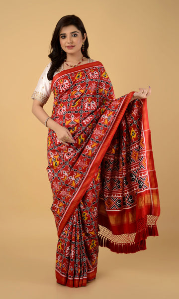 Double Ikat Patola Saree Nari Kunj