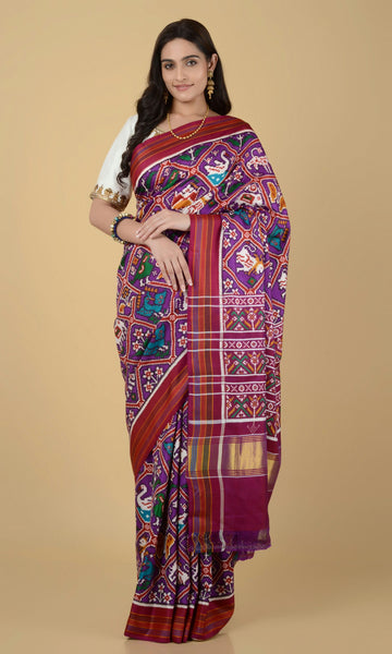Double Ikat Patola Saree 9 Motif