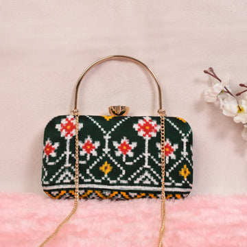 Double Ikat Patola Clutch