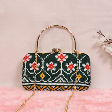 Double Ikat Patola Clutch