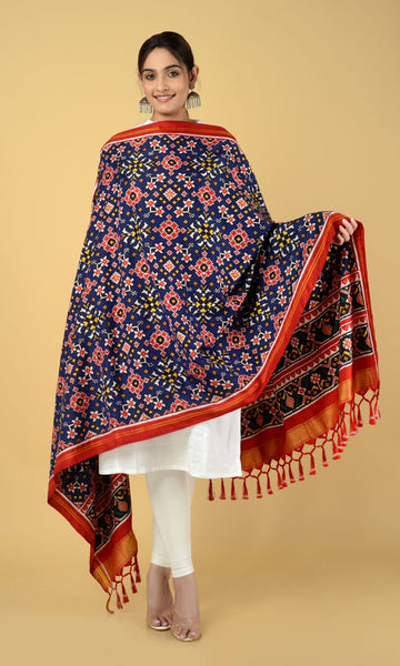 Double Ikat Patola Dupatta Nau Ratan